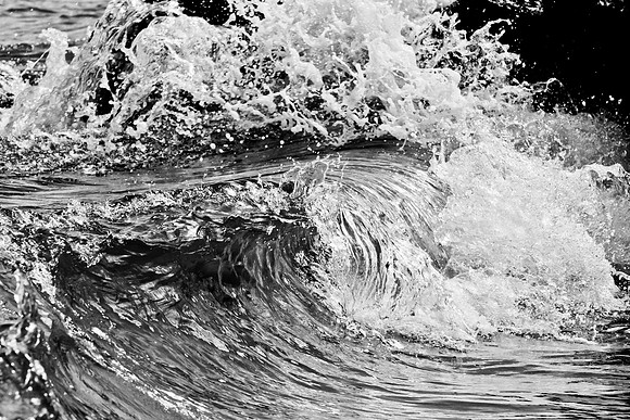 Wailea, Maui waves | black & white