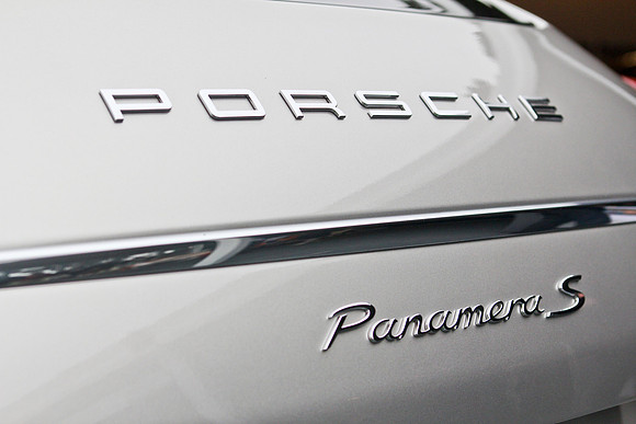 Silver Porsche Panamera