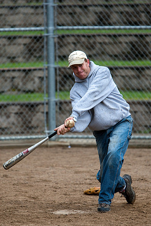 Dave During Batting Practice at 2009 Tahoe Camping Trip
