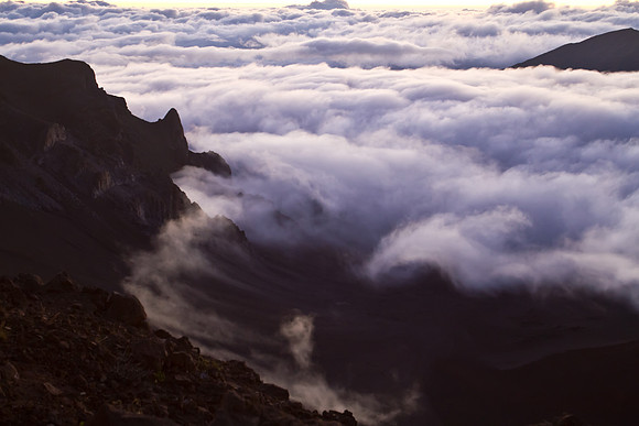 View of Mount Haleakala Crater at Sunrise
