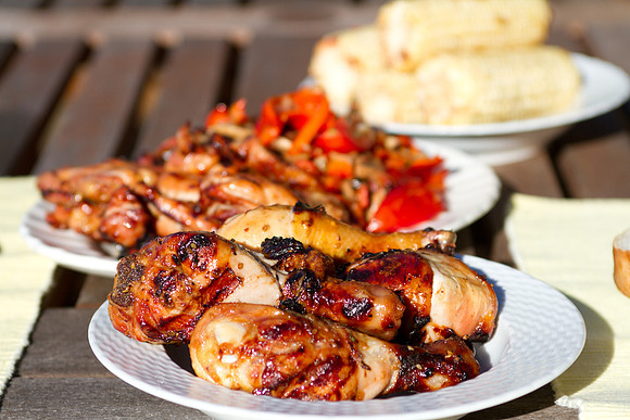 grilled chicken & vegetables