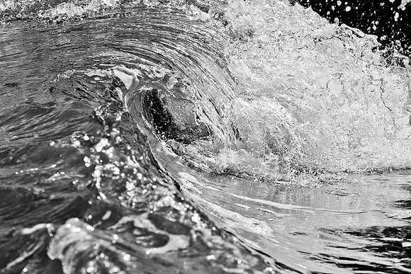 Wailea, Maui waves | black & white