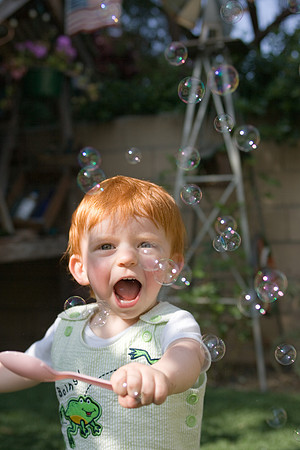 First Time Playing With Bubbles