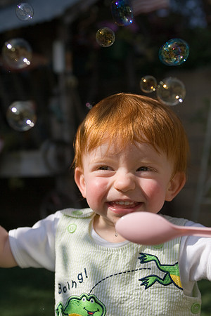 First Time Playing With Bubbles