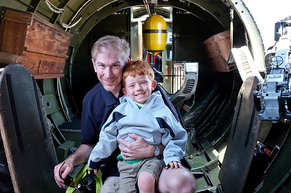 Jack & Me inside a B-17G