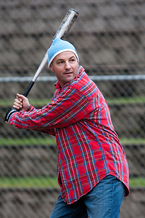 Eric During Batting Practice at 2009 Tahoe Camping Trip