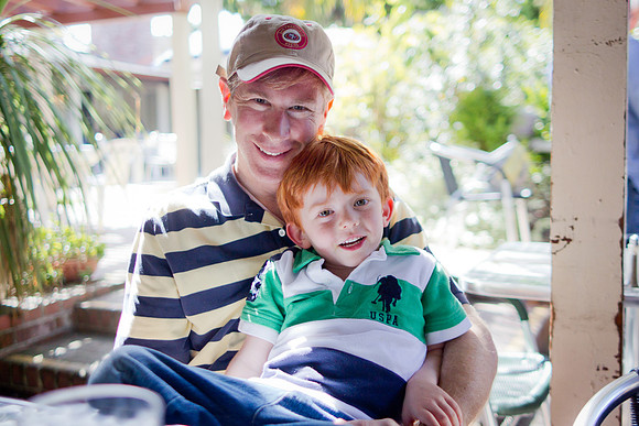 Jack and Daddy on Jack's 5th birthday