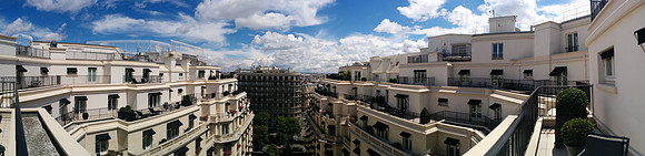 Panorama view from our room