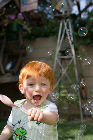 First Time Playing With Bubbles