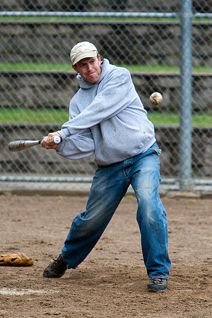 Dave During Batting Practice at 2009 Tahoe Camping Trip