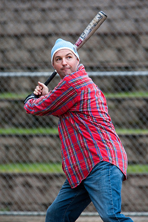Eric During Batting Practice at 2009 Tahoe Camping Trip