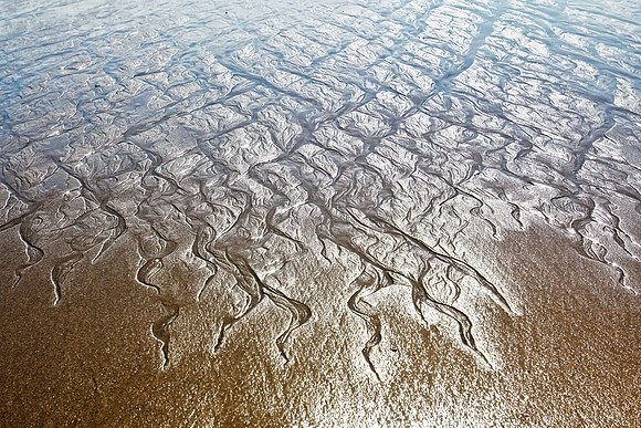 Topanga Beach, Malibu - sand pattern