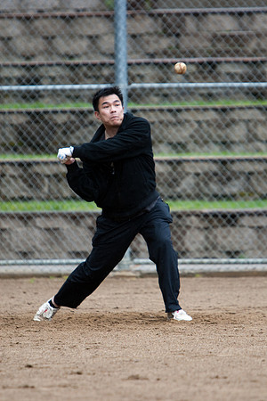 Billy During Batting Practice at 2009 Tahoe Camping Trip