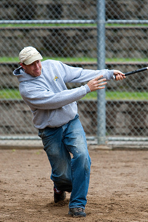 Dave During Batting Practice at 2009 Tahoe Camping Trip