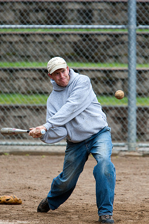 Dave During Batting Practice at 2009 Tahoe Camping Trip