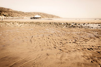 Surfrider Beach & Pier, Malibu - antique finish