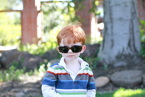 Jack with Mom's Glasses