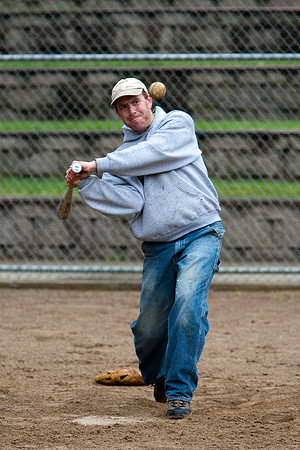 Dave During Batting Practice at 2009 Tahoe Camping Trip