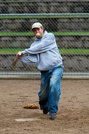 Dave During Batting Practice at 2009 Tahoe Camping Trip