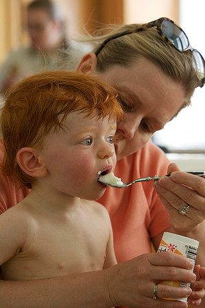 Having Lunch with Mommy