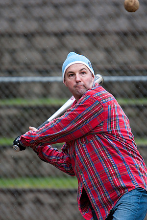 Eric During Batting Practice at 2009 Tahoe Camping Trip