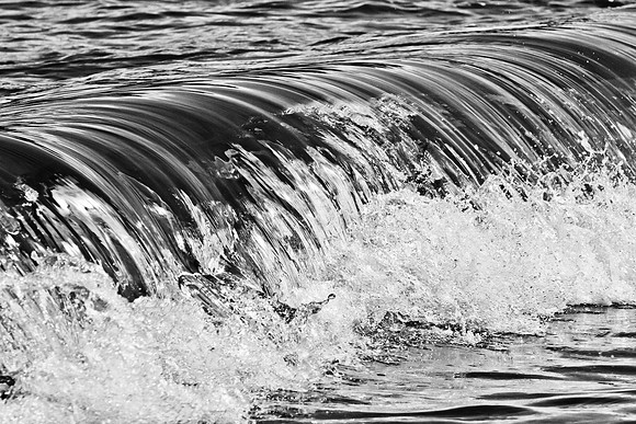 Wailea, Maui waves | black & white
