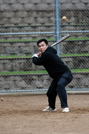 Billy During Batting Practice at 2009 Tahoe Camping Trip