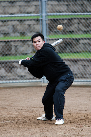 Billy During Batting Practice at 2009 Tahoe Camping Trip
