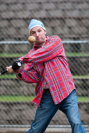 Eric During Batting Practice at 2009 Tahoe Camping Trip