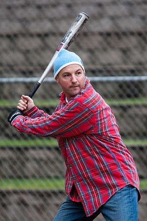 Eric During Batting Practice at 2009 Tahoe Camping Trip
