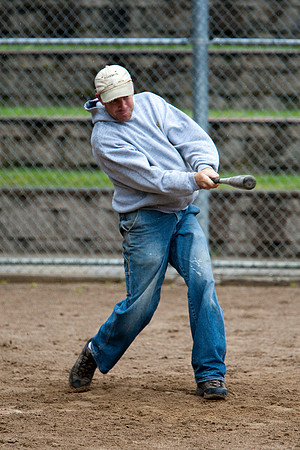 Dave During Batting Practice at 2009 Tahoe Camping Trip