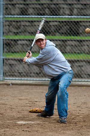 Dave During Batting Practice at 2009 Tahoe Camping Trip