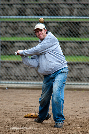 Dave During Batting Practice at 2009 Tahoe Camping Trip