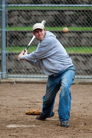 Dave During Batting Practice at 2009 Tahoe Camping Trip