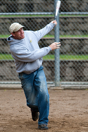 Dave During Batting Practice at 2009 Tahoe Camping Trip
