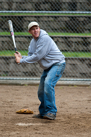 Dave During Batting Practice at 2009 Tahoe Camping Trip