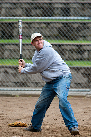 Dave During Batting Practice at 2009 Tahoe Camping Trip