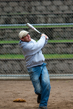 Dave During Batting Practice at 2009 Tahoe Camping Trip
