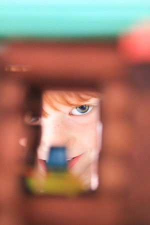 Jack Playing with Lincoln Logs