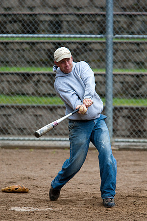 Dave During Batting Practice at 2009 Tahoe Camping Trip