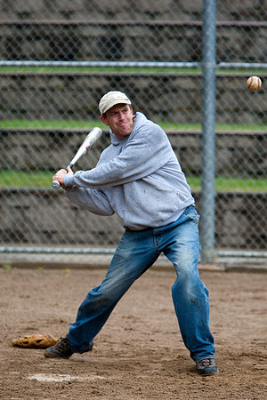 Dave During Batting Practice at 2009 Tahoe Camping Trip