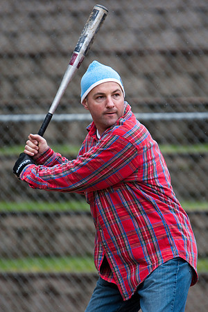Eric During Batting Practice at 2009 Tahoe Camping Trip
