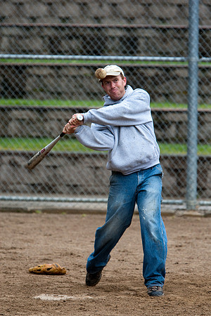 Dave During Batting Practice at 2009 Tahoe Camping Trip