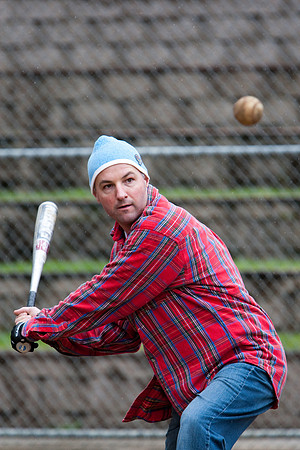 Eric During Batting Practice at 2009 Tahoe Camping Trip