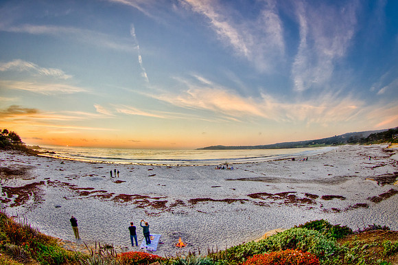 Carmel Beach Sunset HDR