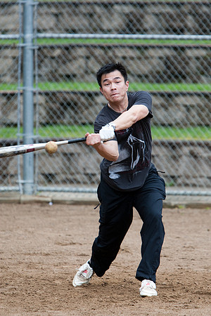 Billy During Batting Practice at 2009 Tahoe Camping Trip