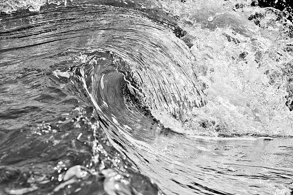 Wailea, Maui waves | black & white