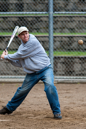 Dave During Batting Practice at 2009 Tahoe Camping Trip