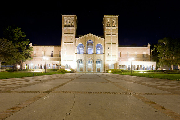 UCLA Royce Hall with Quad in Foreground