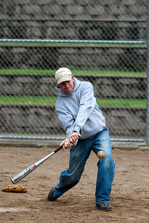 Dave During Batting Practice at 2009 Tahoe Camping Trip